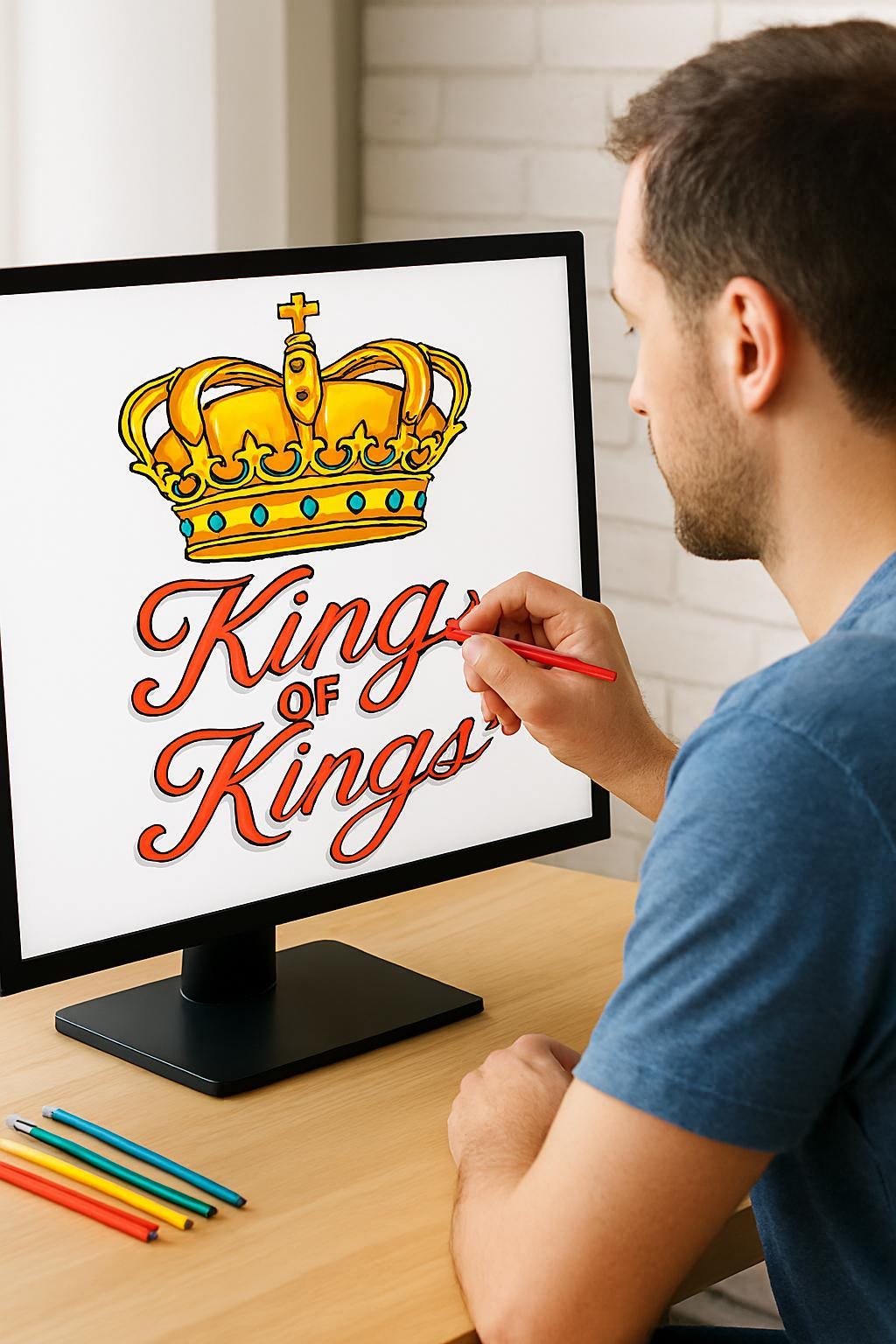 King of Kings - Jesus Christ - Printable Coloring Page (PDF Instant Download)