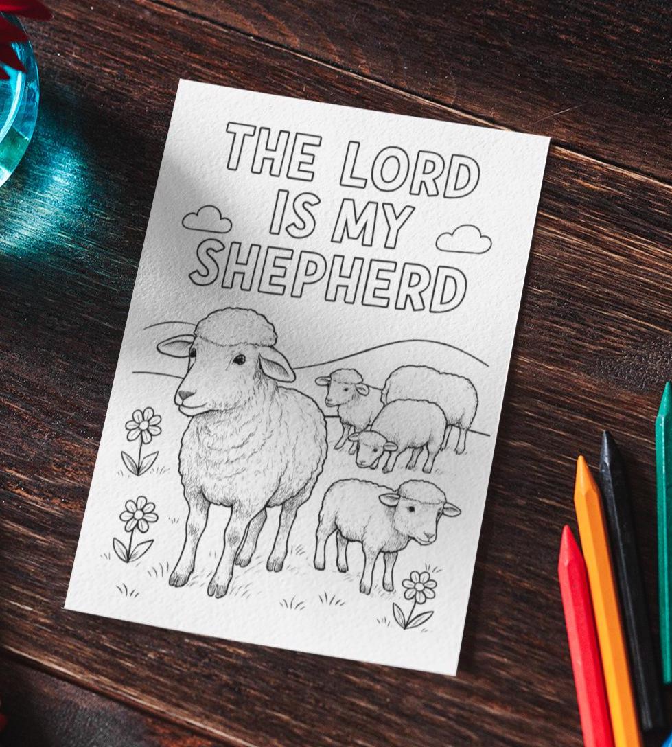 The Lord Is My Sheperd-Jesus Christ- Bible Verse (PDF Instant Download)