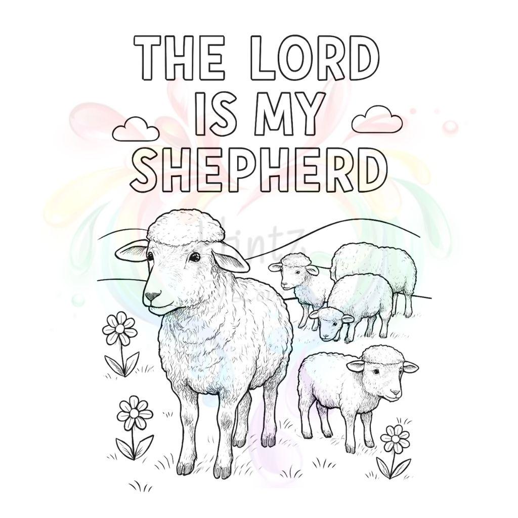 The Lord Is My Sheperd-Jesus Christ- Bible Verse (PDF Instant Download)